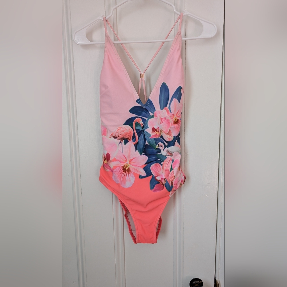 Tom Ford Floral Flamingo Swimsuit